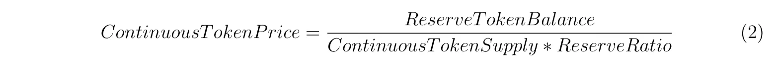 Bonding Curve Price Formulas