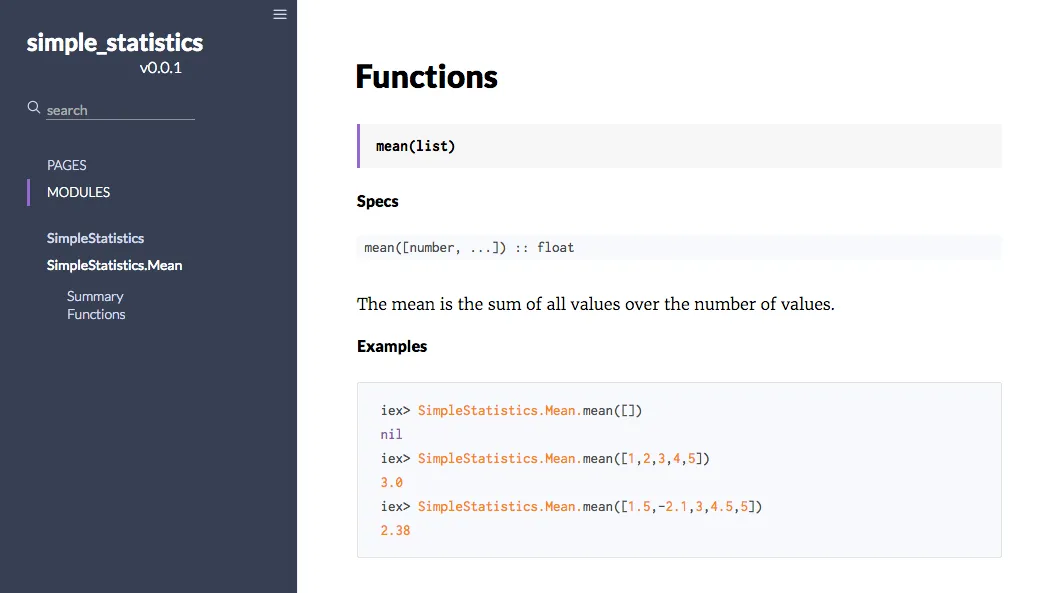 Generate Documentation