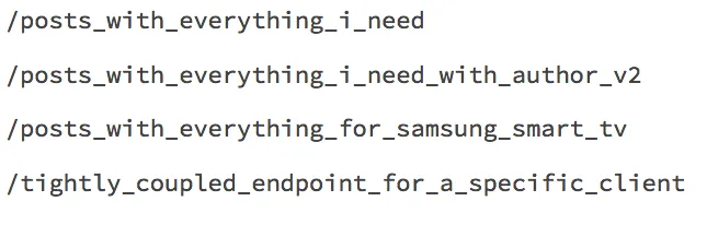 Custom endpoints bloat