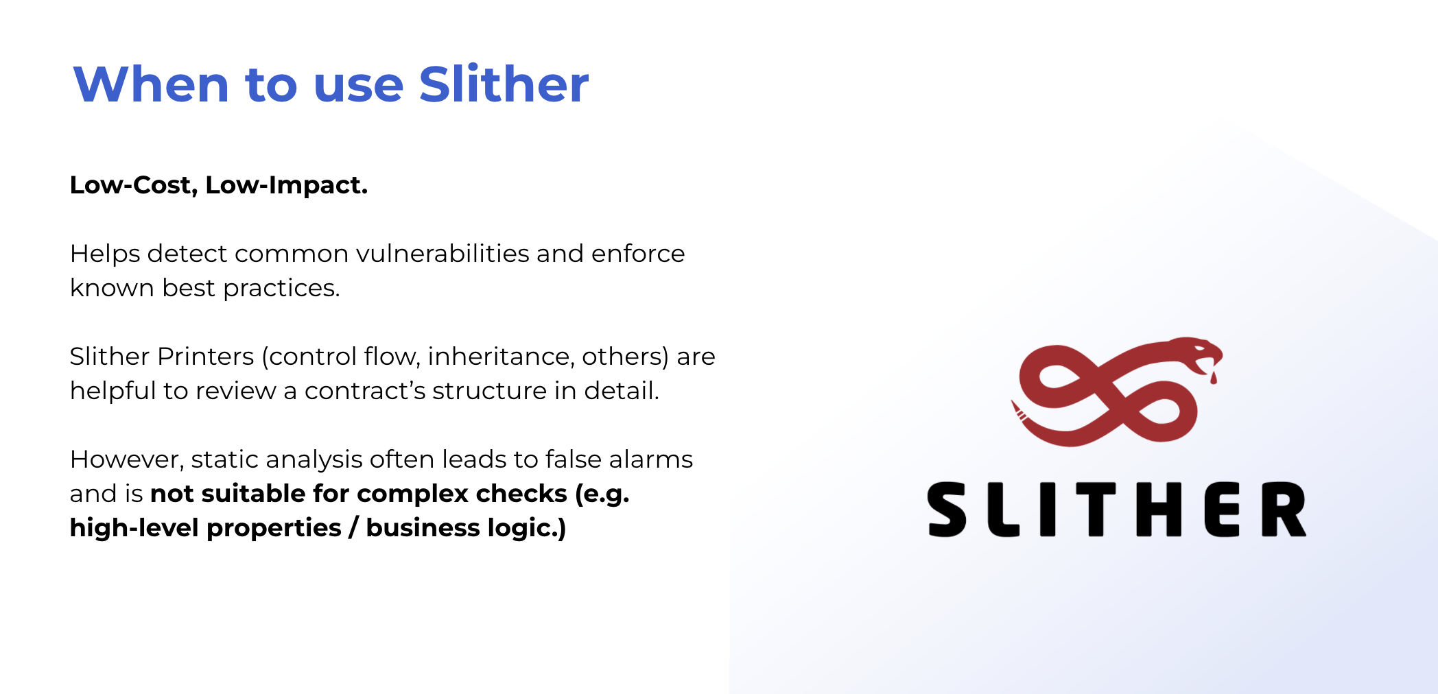 Smart Contract Security Tools: Slither